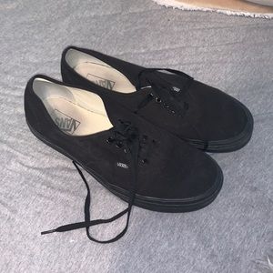 Mens All Black Vans size 12.0